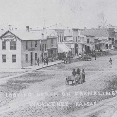 Main street Wakeeney in 1886