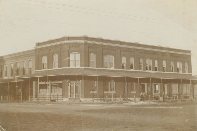 Early photo of the Wolf hotel