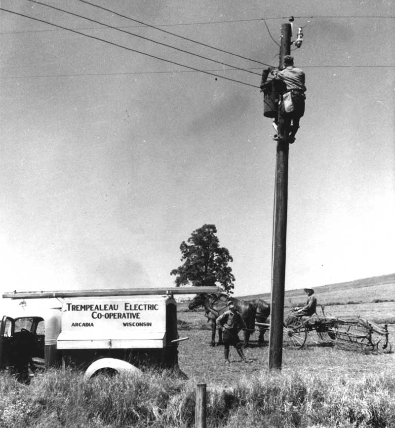 Power line installation