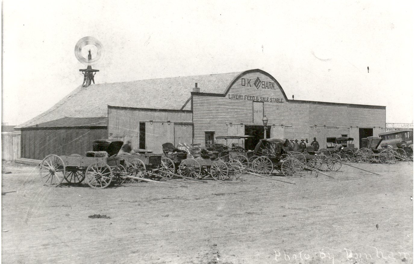 The OK Livery was a good place to board or hire a horse in early Colby.