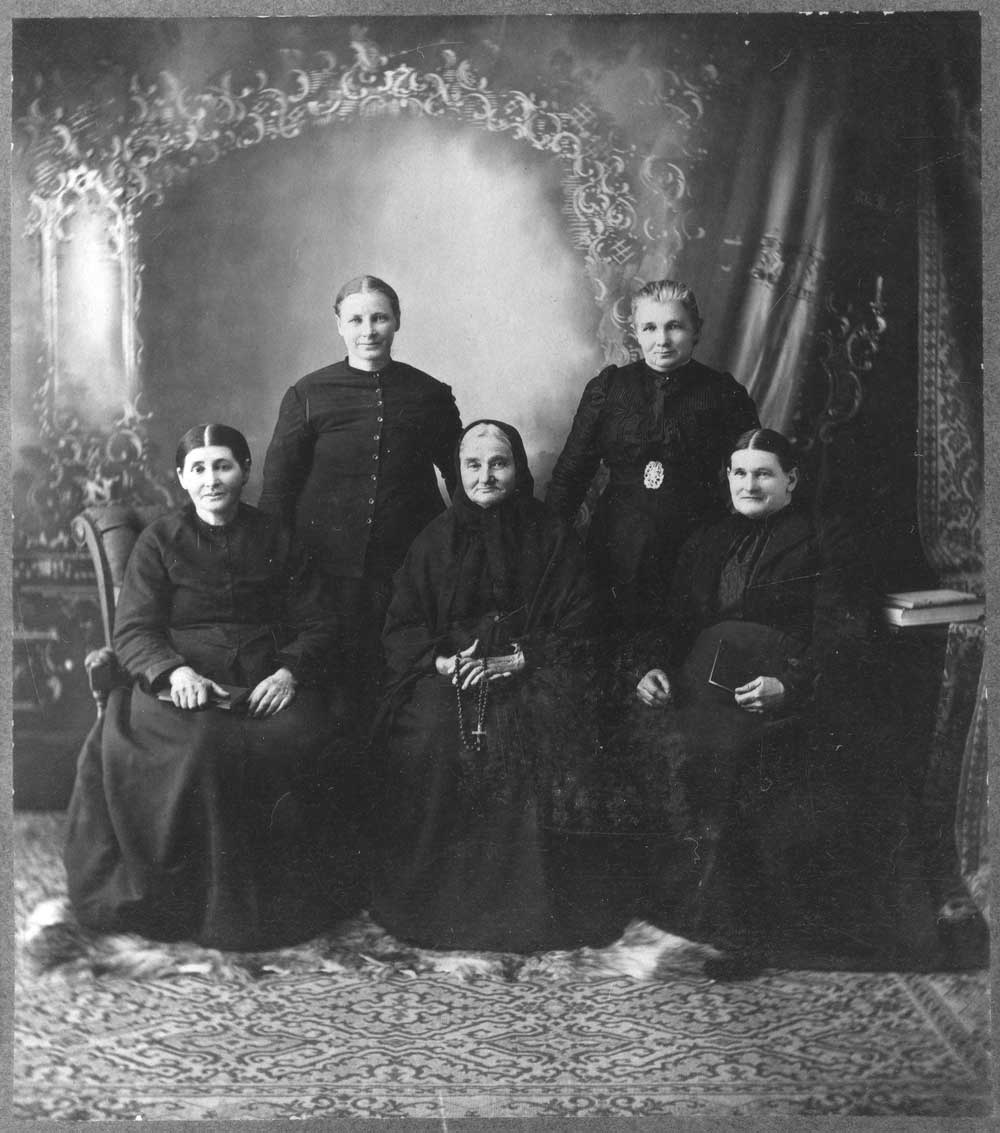 Volga German pioneers, Ellis, Kansas, between 1890s and 1920s.