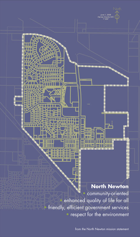 Map of North Newton