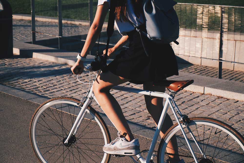 Person on a bike